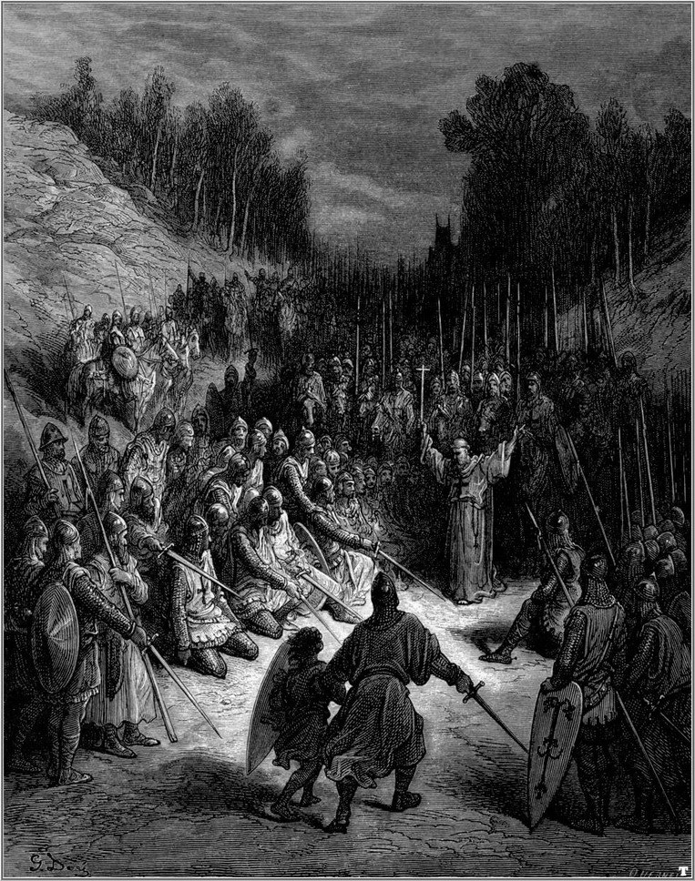crusades peter the hermit preaching the crusade