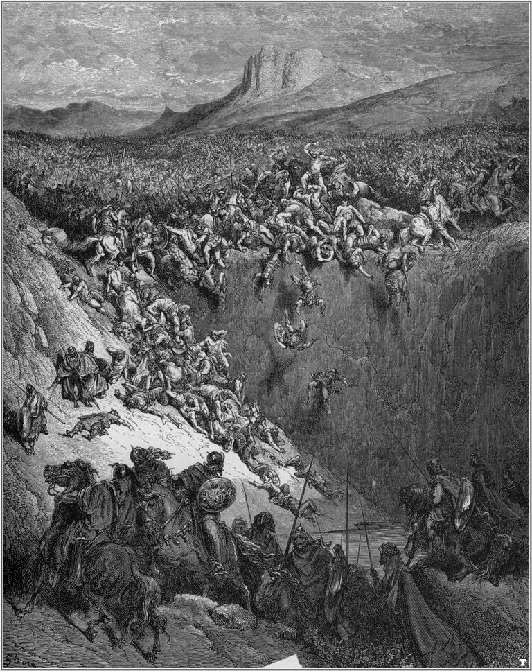 bibel samson destroying the philistines