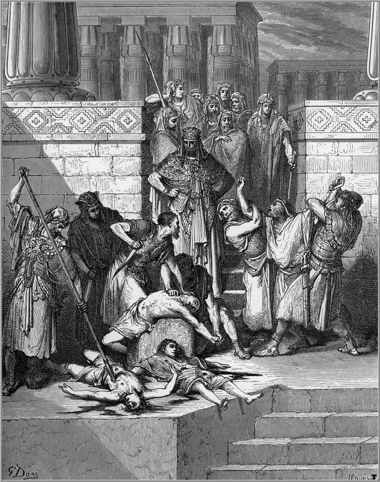 bibel slaughter of the sons of zedekiah