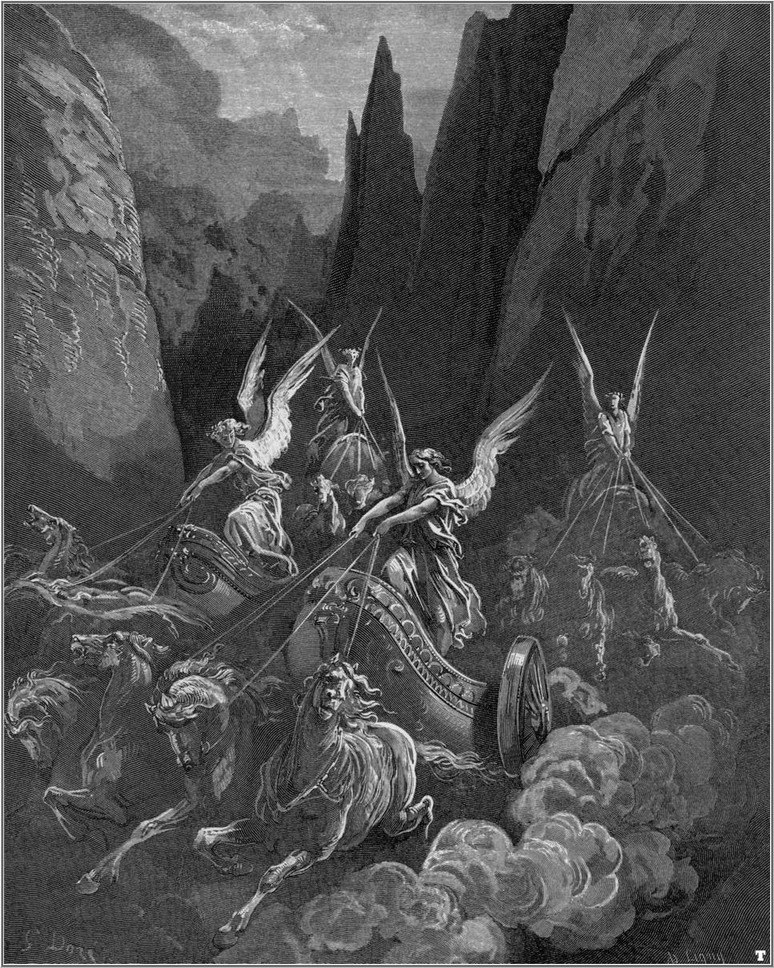 bibel the vision of the four chariots