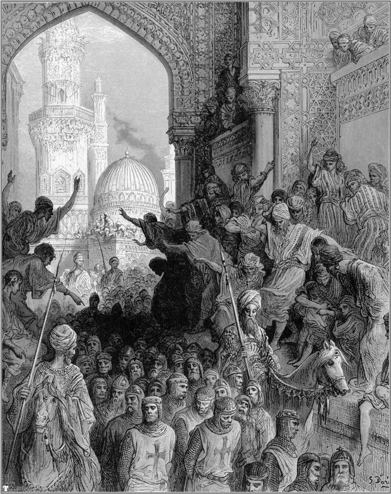 crusades arrival at cairo of prisoners of minich