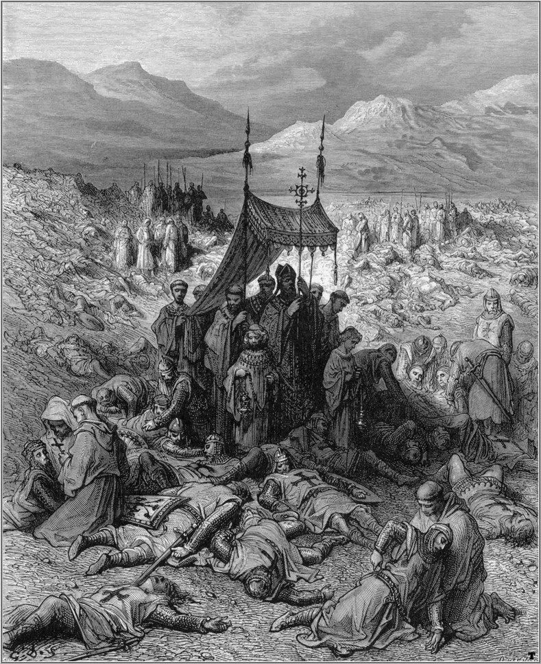 crusades burying the dead after the battle of dorylaeum