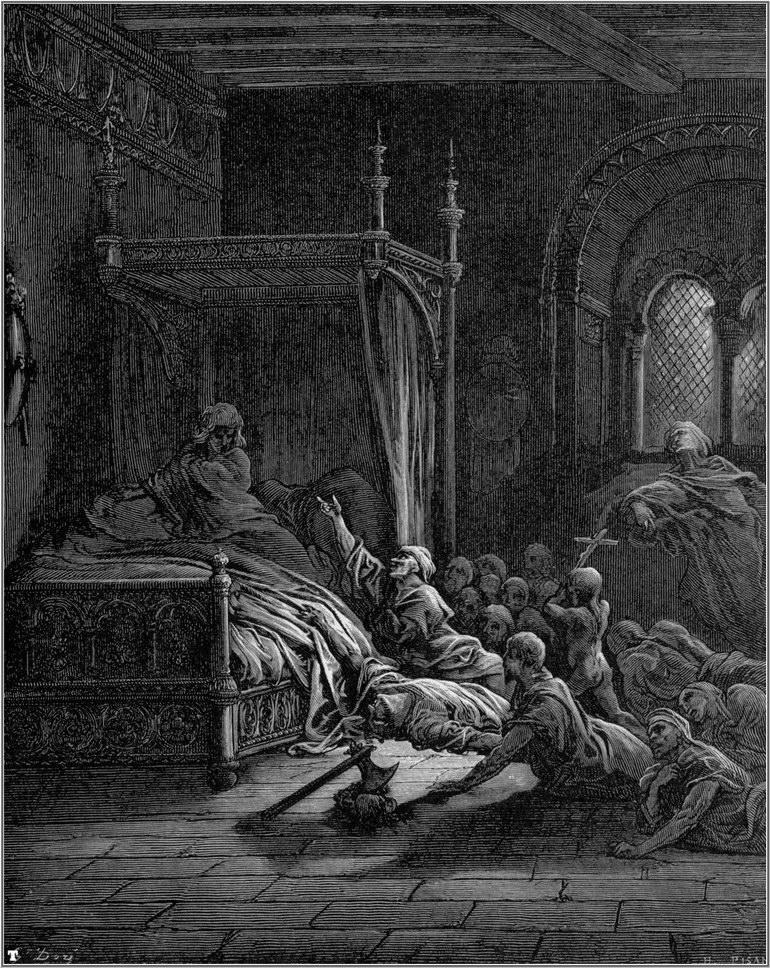 crusades fulk nerra assailed by the phantoms of his victims