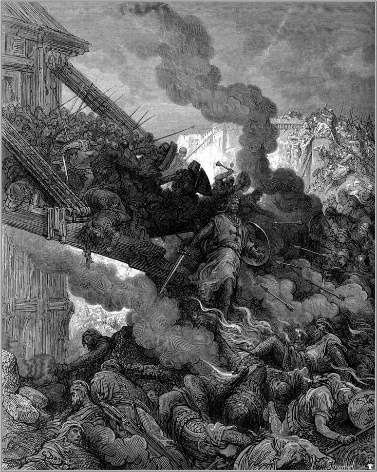 crusades godfrey enters jerusalem