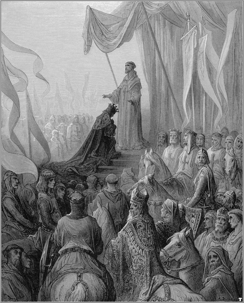 crusades louis vii receiving the cross