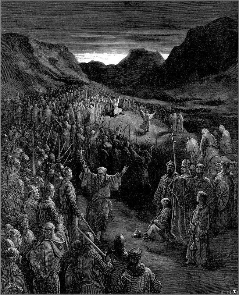 crusades priests exhorting the crusaders