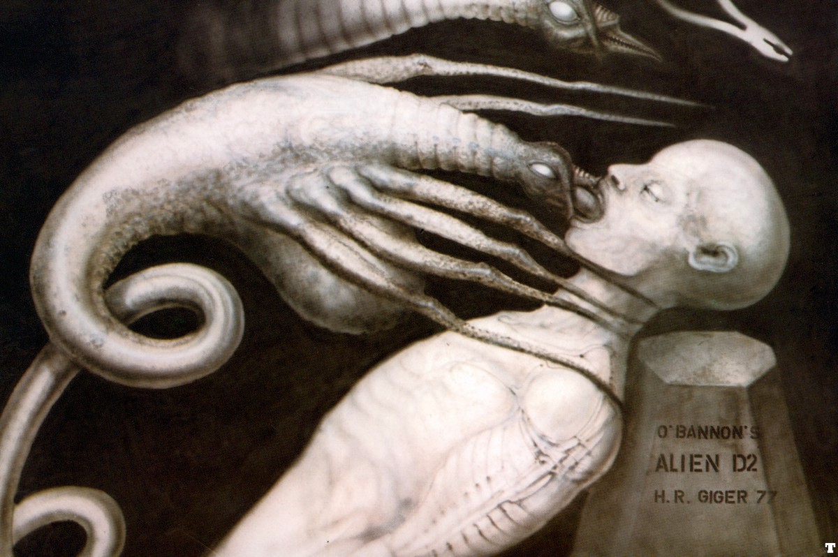 hr giger facehugger II